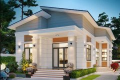 Nhà cấp 4 mái lệch