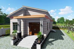 Nhà cấp 4 mái lệch
