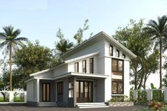 Nhà cấp 4 mái lệch