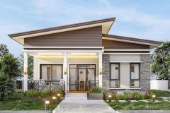 Nhà cấp 4 mái lệch